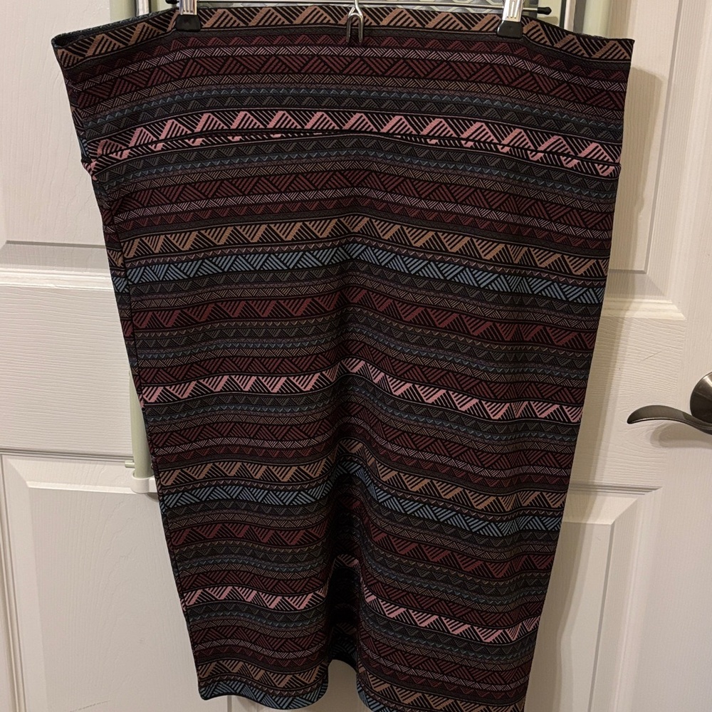 LULAROE SET of 3 Cassie Skirts 2XL 2 EUC and 1 NWT Purple Pink Black